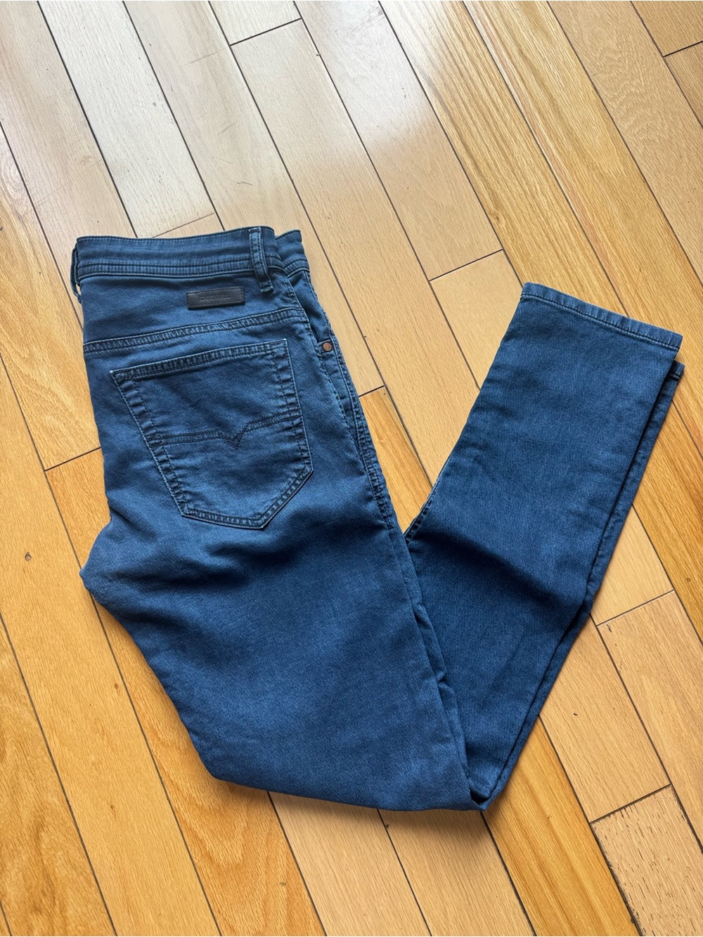 Diesel Men's Navy Slim Straight Jeans THOMMER .